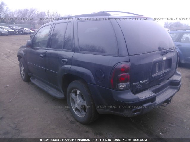 1GNDT13S952364951 - 2005 CHEVROLET TRAILBLAZER LS/LT BLACK photo 3