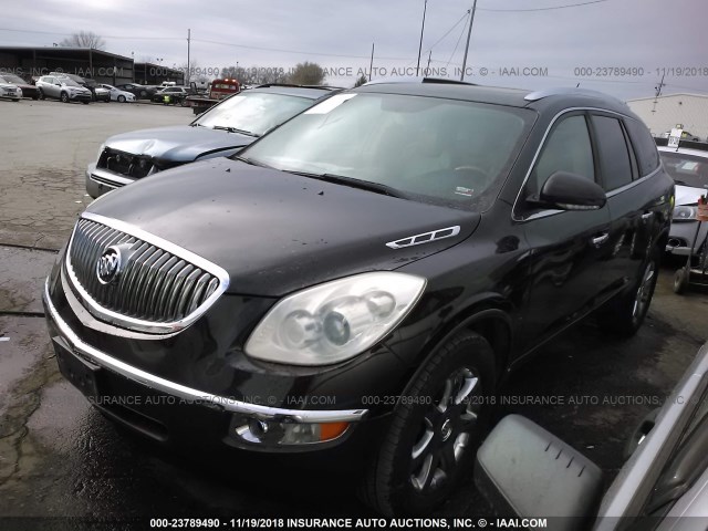 5GAER23778J235888 - 2008 BUICK ENCLAVE CXL BLACK photo 2