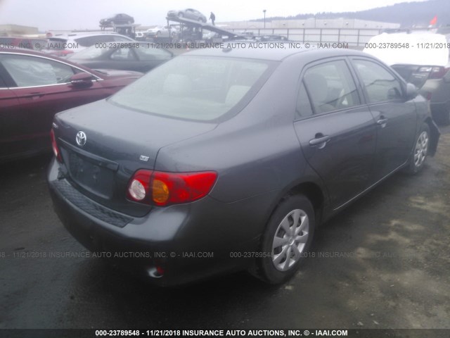 JTDBL40E59J012851 - 2009 TOYOTA COROLLA LE/XLE GRAY photo 4