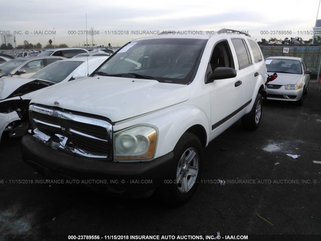 1D4HD38K86F113332 - 2006 DODGE DURANGO SXT WHITE photo 2