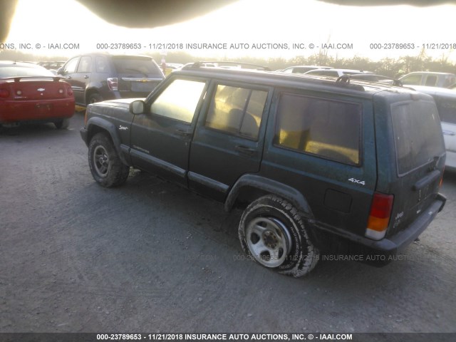 1J4FJ68S3WL179085 - 1998 JEEP CHEROKEE SPORT/CLASSIC GREEN photo 3