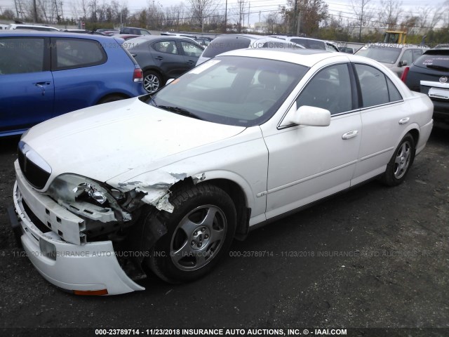 1LNHM87A5YY885907 - 2000 LINCOLN LS WHITE photo 2