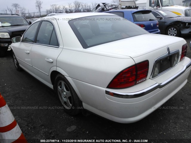 1LNHM87A5YY885907 - 2000 LINCOLN LS WHITE photo 3