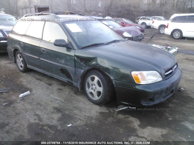 4S3BH635216307678 - 2001 SUBARU LEGACY L GREEN photo 1