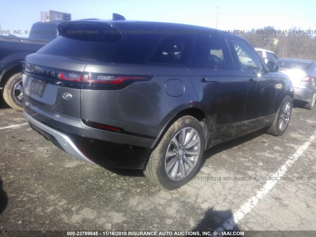 SALYL2RX3JA742225 - 2018 LAND ROVER RANGE ROVER VELAR R-DYNAMIC SE BLACK photo 4