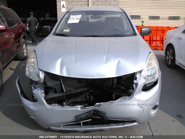 JN8AS5MT2DW019611 - 2013 NISSAN ROGUE S/SV SILVER photo 6