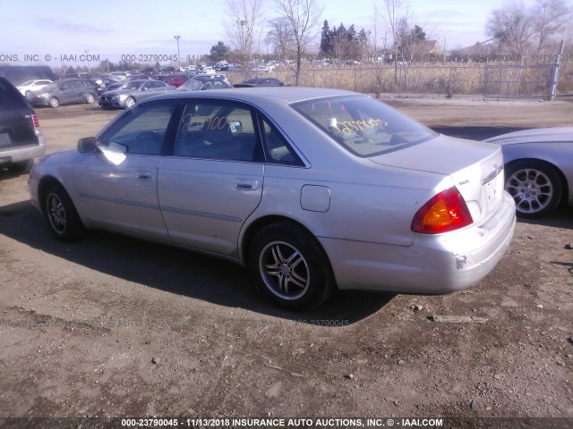 4T1BF28B61U144375 - 2001 TOYOTA AVALON XL/XLS SILVER photo 3