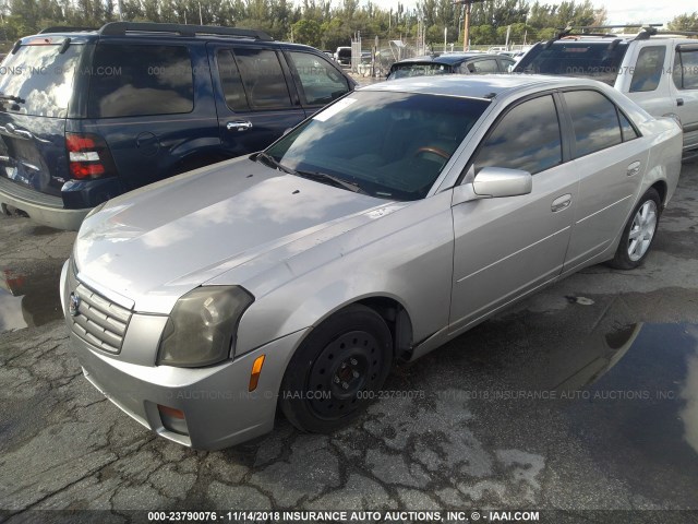 1G6DP567X50118338 - 2005 CADILLAC CTS HI FEATURE V6 SILVER photo 2