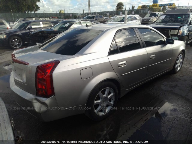 1G6DP567X50118338 - 2005 CADILLAC CTS HI FEATURE V6 SILVER photo 4