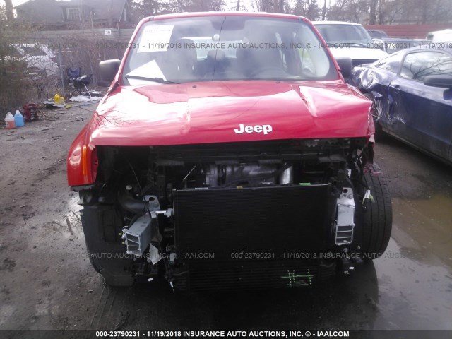 ZACCJAAH0FPB68939 - 2015 JEEP RENEGADE SPORT RED photo 6