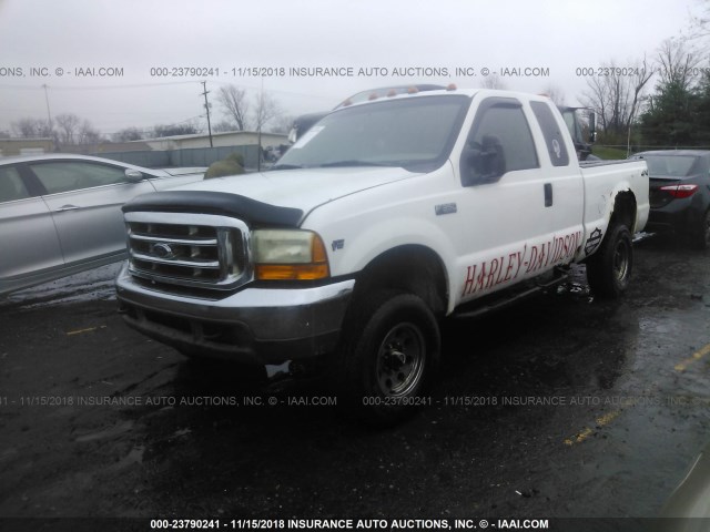 1FTSX31S11EB83497 - 2001 FORD F350 SRW SUPER DUTY WHITE photo 2