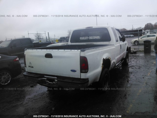 1FTSX31S11EB83497 - 2001 FORD F350 SRW SUPER DUTY WHITE photo 4