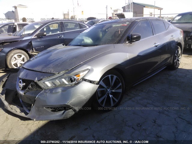 1N4AA6APXGC409394 - 2016 NISSAN MAXIMA GRAY photo 2