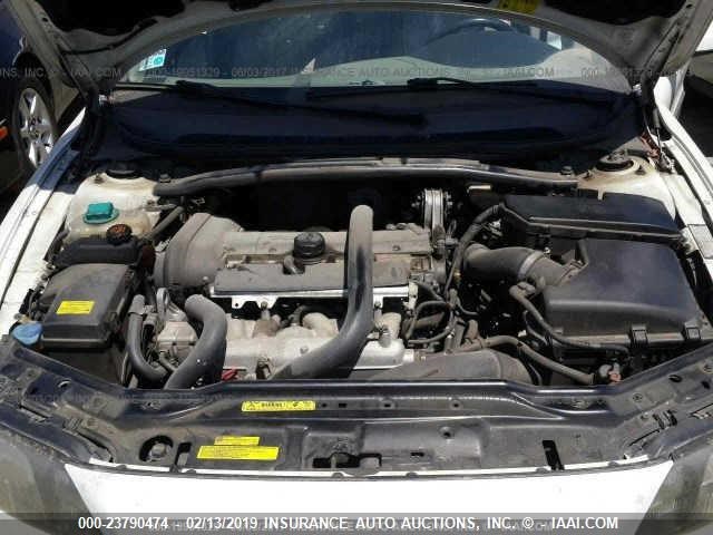 YV1RS59V842406111 - 2004 VOLVO S60 2.5T WHITE photo 10