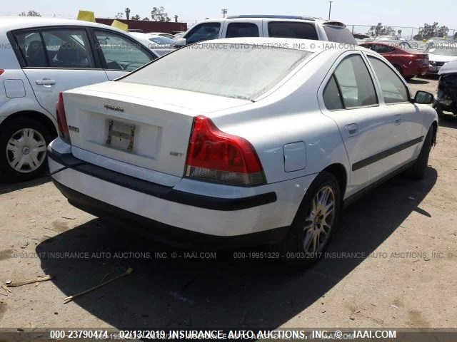 YV1RS59V842406111 - 2004 VOLVO S60 2.5T WHITE photo 4