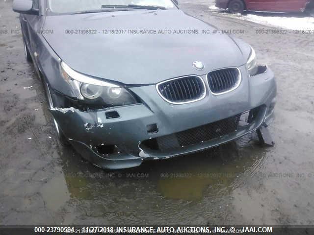 WBANE53547CW68966 - 2007 BMW 525 I GRAY photo 6