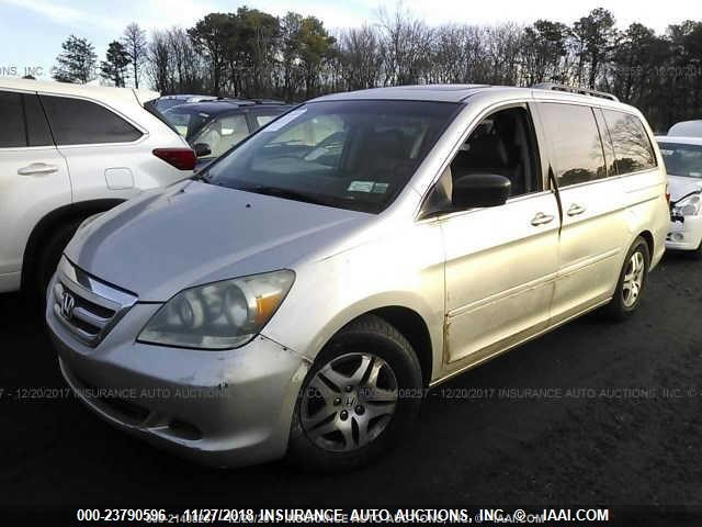 5FNRL38707B407748 - 2007 HONDA ODYSSEY EXL SILVER photo 2