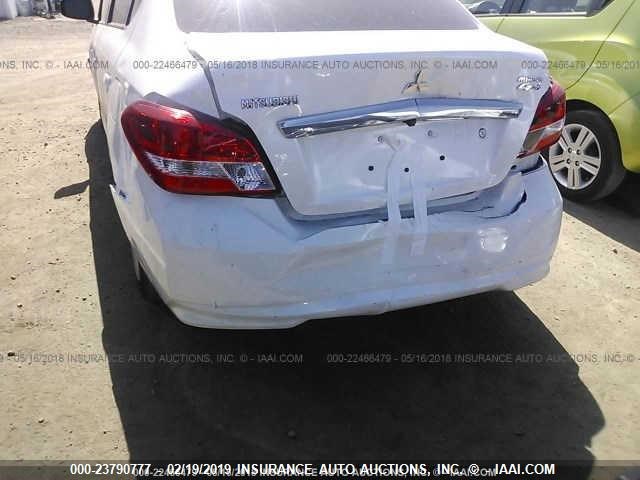 ML32F3FJ6HHF16746 - 2017 MITSUBISHI MIRAGE G4 ES თეთრი ფოტო 6
