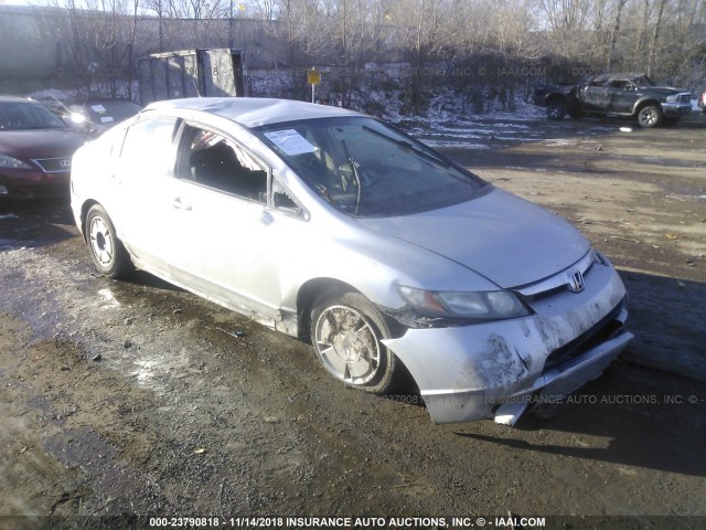 JHMFA36208S029952 - 2008 HONDA CIVIC HYBRID SILVER photo 1