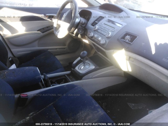 JHMFA36208S029952 - 2008 HONDA CIVIC HYBRID SILVER photo 5