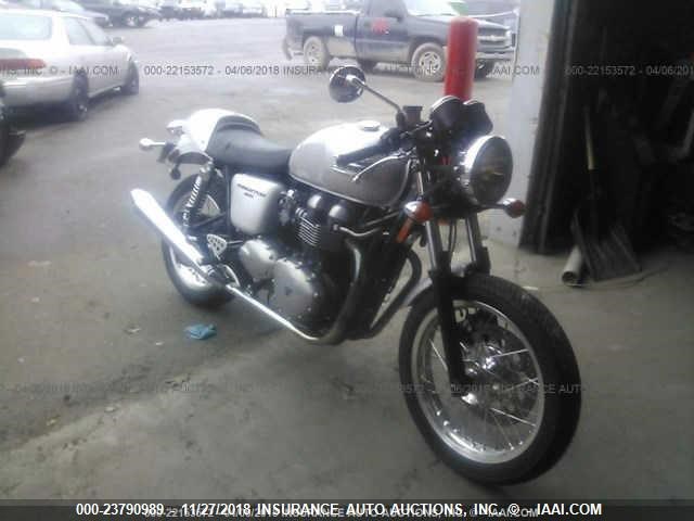 SMT920K148T345552 - 2008 TRIUMPH MOTORCYCLE THRUXTON 900 GRAY photo 1