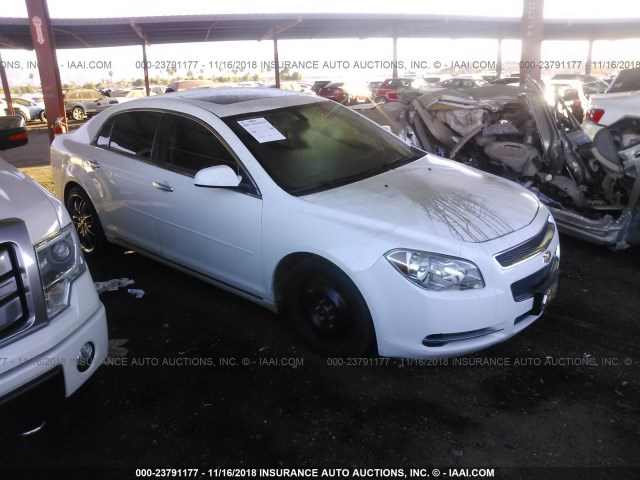 1G1ZC5E01CF113230 - 2012 CHEVROLET MALIBU 1LT WHITE photo 1