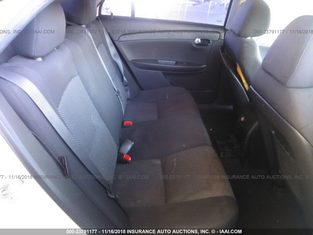 1G1ZC5E01CF113230 - 2012 CHEVROLET MALIBU 1LT WHITE photo 8