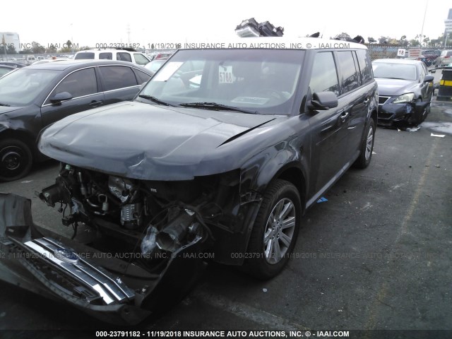 2FMGK5BC9BBD06768 - 2011 FORD FLEX SE BLACK photo 2