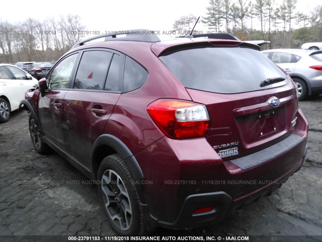 JF2GPABC4HH245938 - 2017 SUBARU CROSSTREK PREMIUM RED photo 3