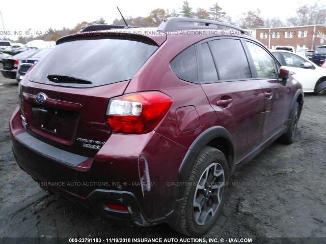 JF2GPABC4HH245938 - 2017 SUBARU CROSSTREK PREMIUM RED photo 4