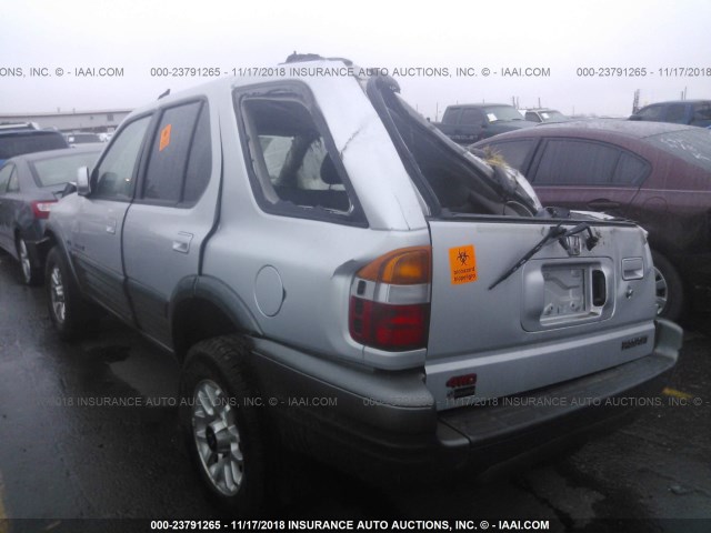 4S6DM58W014414520 - 2001 HONDA PASSPORT EX/LX SILVER photo 3