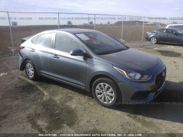 3KPC24A39JE032378 - 2018 HYUNDAI ACCENT SEL GRAY photo 1