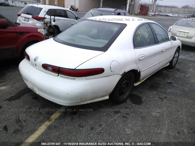 1MELM50U6VG660171 - 1997 MERCURY SABLE GS WHITE photo 4