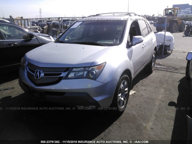 2HNYD28377H509892 - 2007 ACURA MDX TECHNOLOGY SILVER photo 2