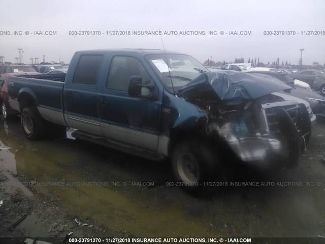 1FTSW31F6YEC61837 - 2000 FORD F350 SRW SUPER DUTY BLUE photo 1