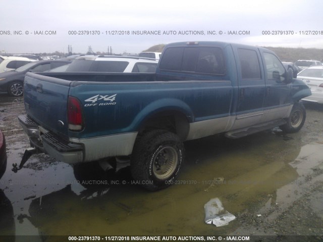 1FTSW31F6YEC61837 - 2000 FORD F350 SRW SUPER DUTY BLUE photo 4