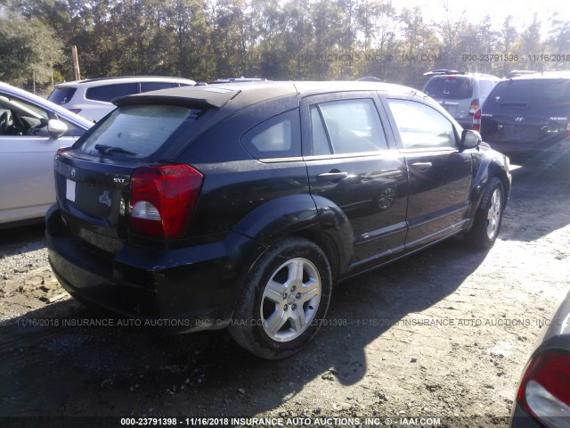 1B3HB48B87D508490 - 2007 DODGE CALIBER SXT BLACK photo 4