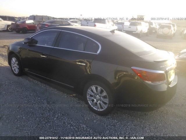 1G4GA5EC7BF228634 - 2011 BUICK LACROSSE CX BLACK photo 3