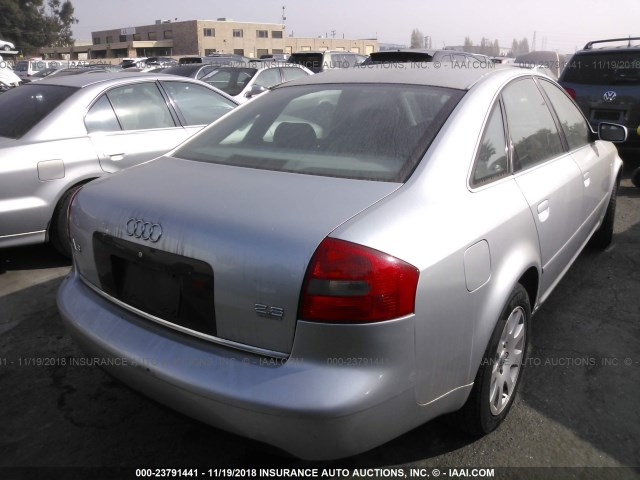 WAUBA24BXXN128835 - 1999 AUDI A6 2.8 QUATTRO SILVER photo 4