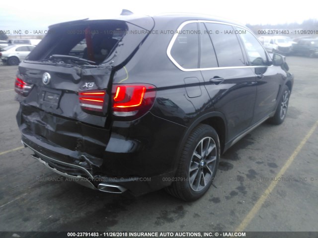 5UXKS4C55J0Y20205 - 2018 BMW X5 XDRIVE35D BLACK photo 4