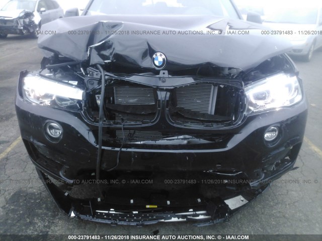 5UXKS4C55J0Y20205 - 2018 BMW X5 XDRIVE35D BLACK photo 6