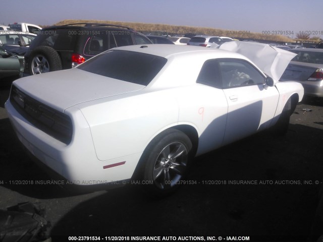 2C3CDZAG0FH819424 - 2015 DODGE CHALLENGER SXT WHITE photo 4