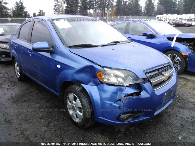 KL1TD56677B115355 - 2007 CHEVROLET AVEO LS BLUE photo 1