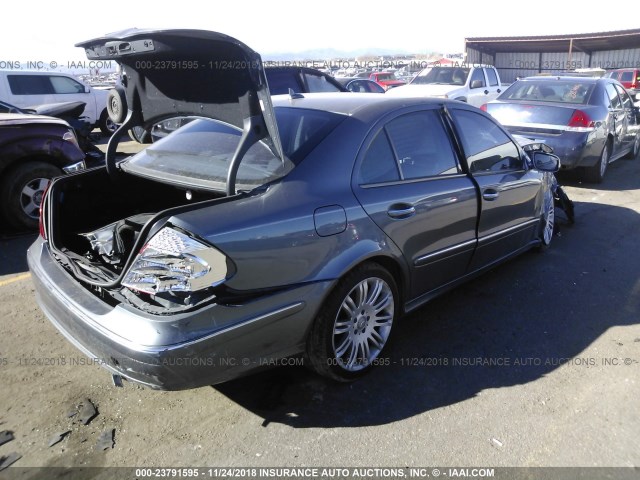 WDBUF56X68B325946 - 2008 MERCEDES-BENZ E 350 GRAY photo 4