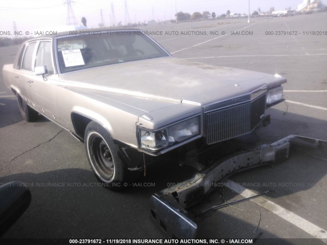 1G6DW5479MR727128 - 1991 CADILLAC BROUGHAM BROWN photo 1