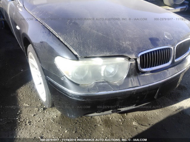 WBAGN63462DR00511 - 2002 BMW 745 LI BLACK photo 6