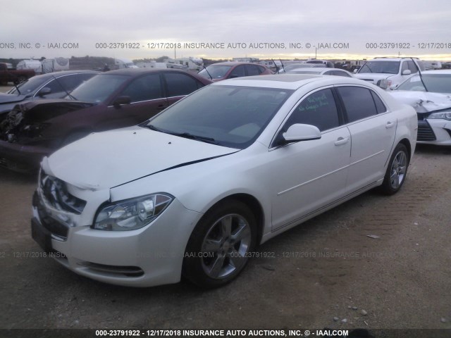 1G1ZD5E10BF382369 - 2011 CHEVROLET MALIBU 2LT WHITE photo 2