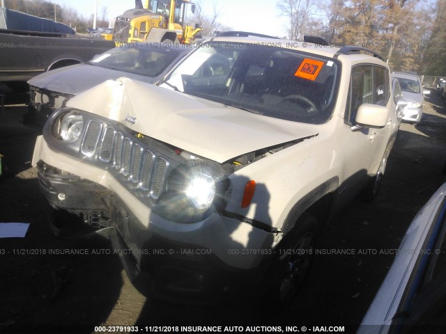 ZACCJBBT2GPE28282 - 2016 JEEP RENEGADE LATITUDE TAN photo 2