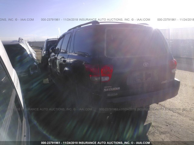 5TDBT44A66S276635 - 2006 TOYOTA SEQUOIA SR5 BLACK photo 3