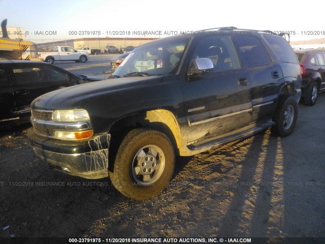 1GNEK13T02J166065 - 2002 CHEVROLET TAHOE K1500 GREEN photo 2